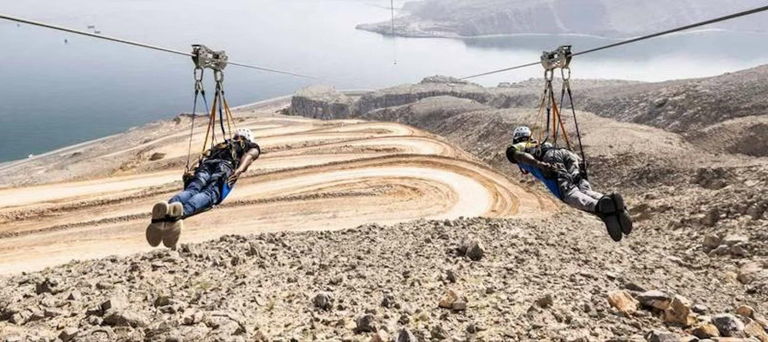 Oman opens the world’s longest zipline over water