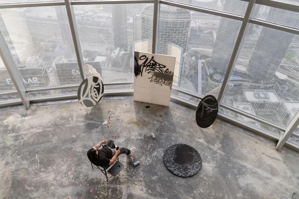Ferhat Kaz opens the world’s highest graffiti exhibition 
