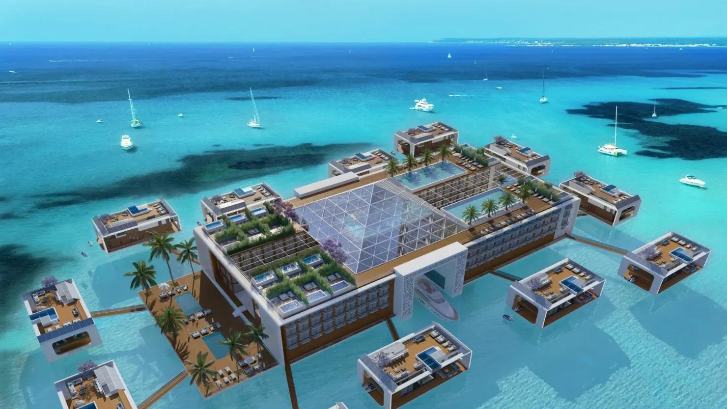 Kempinski Floating Palace in Dubai unveils its first floating villa